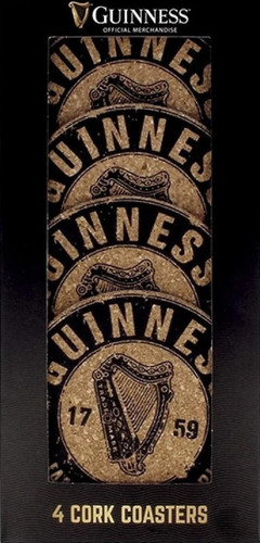 Guinness cork coasters - cork, (4