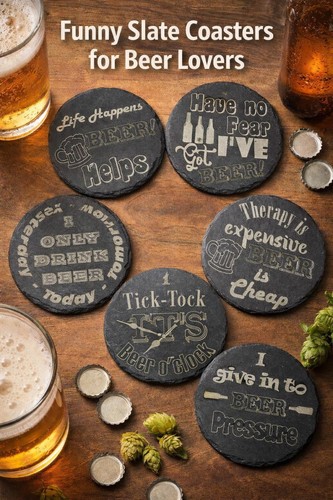 Fun drinks coaster sets - fun, (6