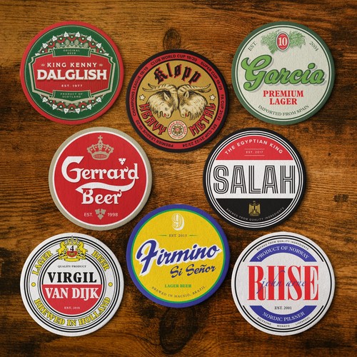 Liverpool beer mats set - liverpool,