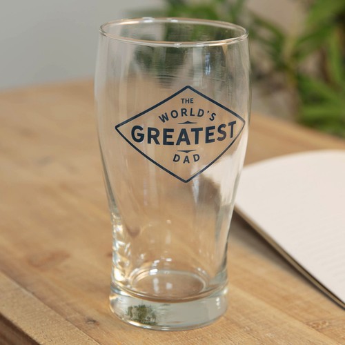 Dad beer glass and - glass, set