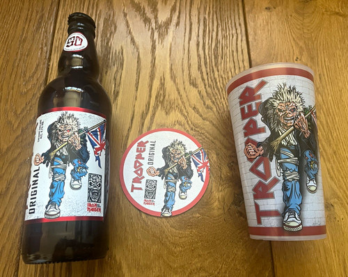 Trooper beer plastic pint - plastic,