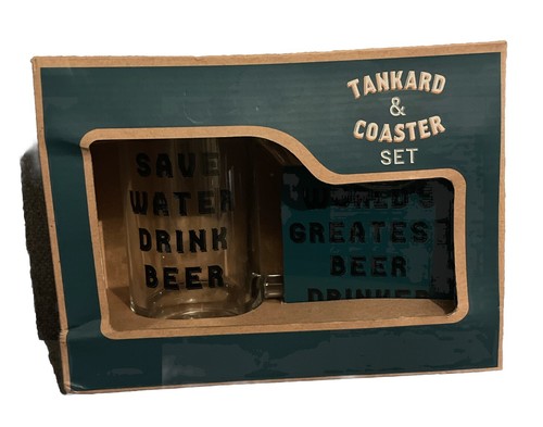 Beer tankard coaster gift - beer,