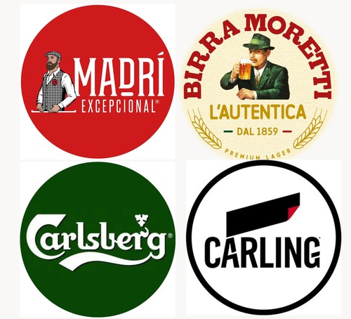 Set round coasters beer - round,