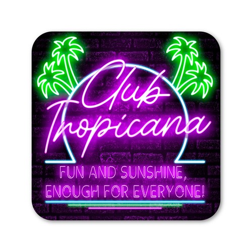 Club tropicana neon cocktail - tropicana,