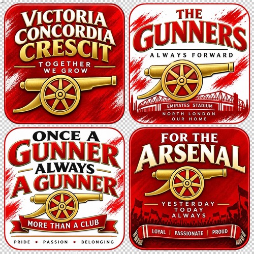 Arsenal coaster set - arsenal,
