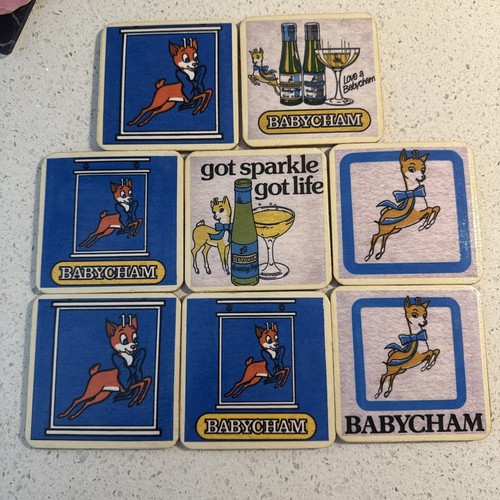 Set vintage cork babycham - vintage,