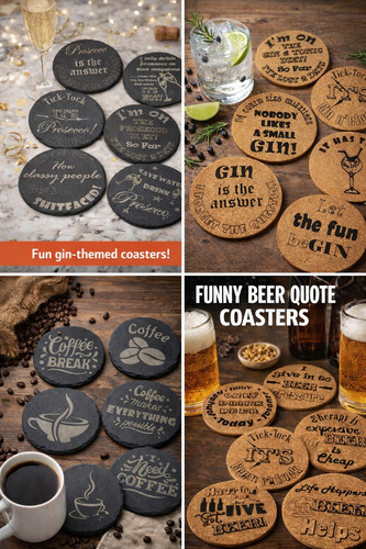 Fun drinks coaster sets 6 - fun,