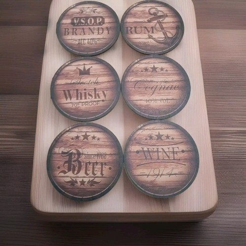 Drinks coasters rum cognae - rum,,