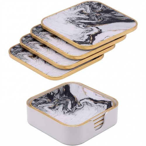 Set white square - of, 4