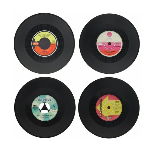 Set retro vinyl records - 4,