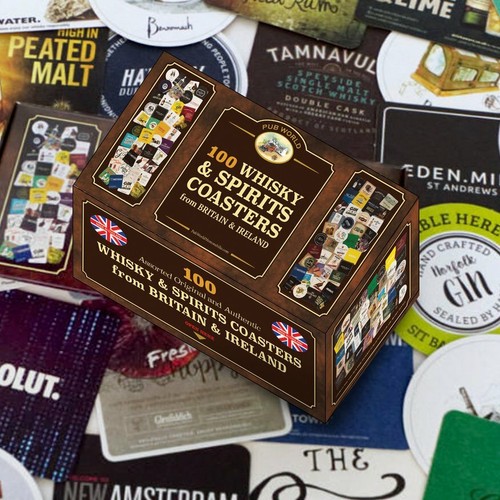 Whisky and spirits - whisky, coasters/