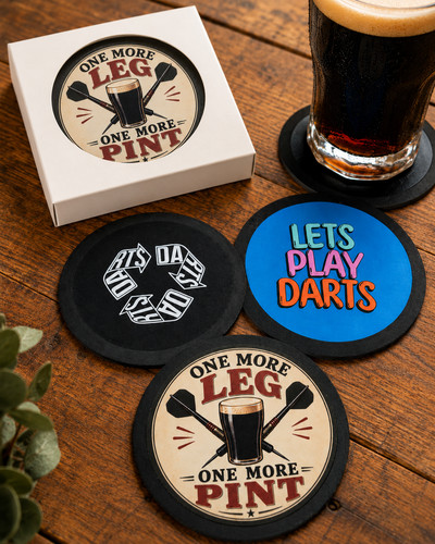 Darts beer coaster - darts, gift