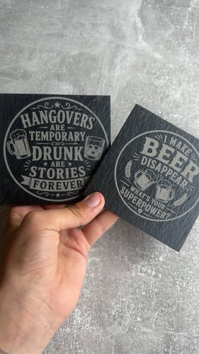 Slate coaster beer custom - slate,