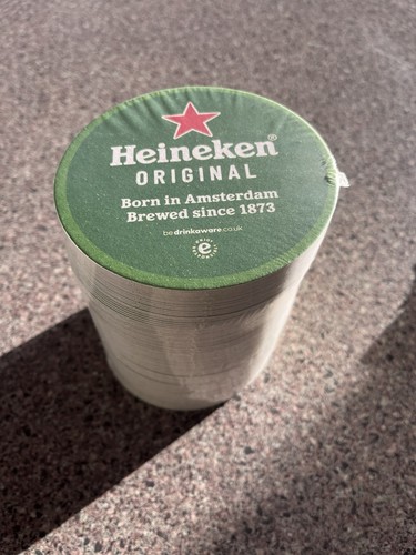 Heineken beer mats - heineken,