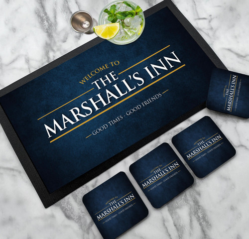 Personalised bar mat - personalised, |