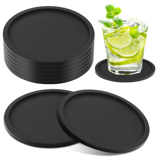 Silicone drink coasters set - silicone,