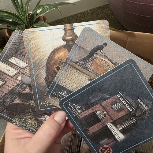 Beer coaster set harvey s - beer, coaster,
