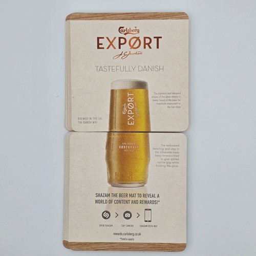 Carlsberg beer mats - beer,